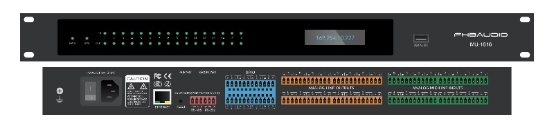 MU-1616 16*16 Dante Network Audio Processor DSP